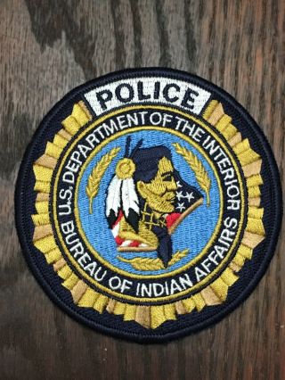 Us Department Of The Interior Bureau Of Indian Affairs Police Patch