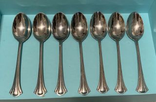 International Resplendence Lyon 18/8 Stainless 7 " Oval Soup Spoons Set Of 7