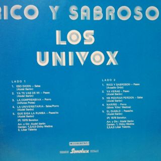 LOS UNIVOX RARE GUAGUANCO SALSA EX 54 LISTEN 2