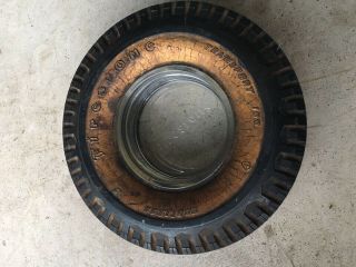 Vintage Firestone Tire Ashtray Antique