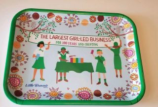 Girl Scout 100 Year Little Brownie Bakers Cookie Serving Tray 15 " X 11.  5 " Tnt