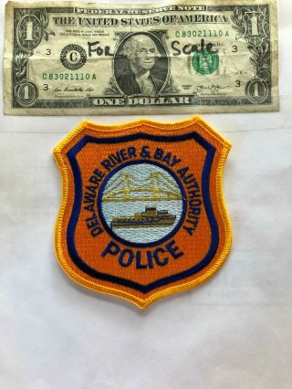 Delaware River & Bay Authority Police Patch Un - Sewn In Great Shape
