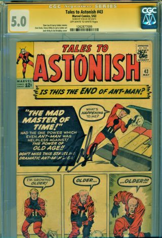 Tales To Astonish 43 Cgc 5.  0 Ss Signed By Stan Lee - 1 Of 13 Signed Copies Ever
