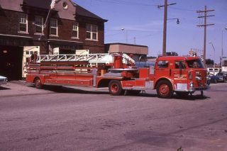 Detroit Mi Ladder 21 1970 American Lafrance 100 