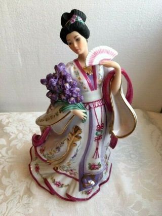 The Iris Princess By Lena Liu Danbury 10 " Ceramic Pre - Owned Cond.