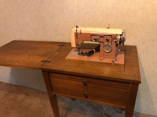 1950‘s Kenmore Vintage Sewing Machine Table Model 158.  47