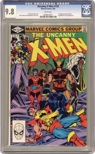 Uncanny X - Men 155 Cgc 9.  8 1982 0228914011