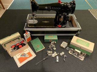 Singer Sewing Machine Model 201 - 2,  Heavy Duty,  Gear Drive - Extra