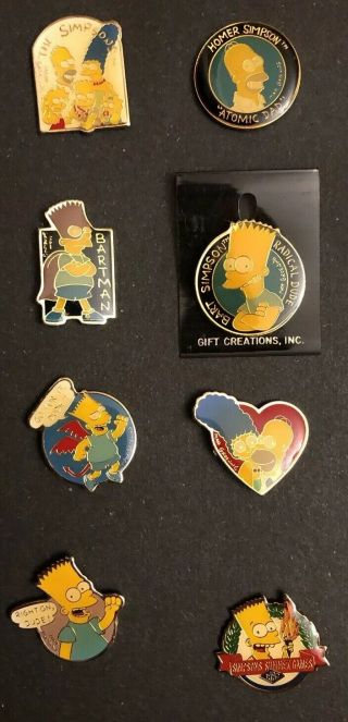 Vintage Gift Creations Inc The Simpsons Pins Some Rare