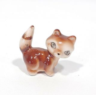 Vintage Ceramic Raccoon Figurine Japan Small