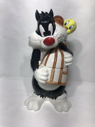 Looney Tunes Warner Bros Sylvester And Tweety Cookie Jar 1993