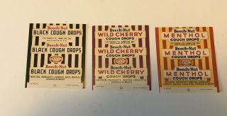 3 Rare Vintage 60’s Life Savers Made For Beechnut Cough Drop Wrappers