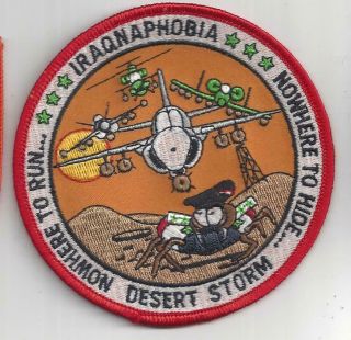 Patch Usaf Operation Desert Storm 1991 Iraqnaphobia  Jp