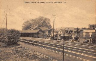Narberth,  Montgomery County,  Pa,  Pennsylvania Railroad Station C 1930 - 40 