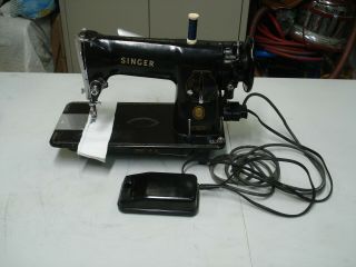 Singer 191j Heavy Duty Industrial Sewing Machine And Foot Pedal