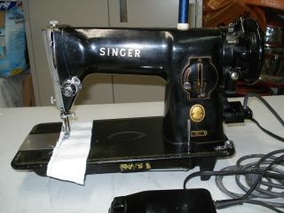 singer 191J heavy duty industrial sewing machine and foot pedal 2