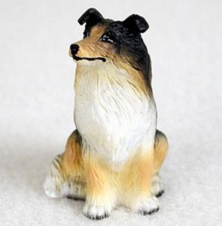 Collie (tricolor) Tiny Ones Dog Figurine Statue Pet Gift Resin