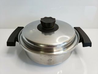Vintage Queen Anne Stainless Steel Multi - Core 5 Ply 1 - 1/2 Quart Sauce Pot Canada