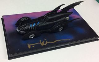 Val Kilmer Signed Batman Automobilia 4 Eaglemoss Batmobile Batman Forever Movie