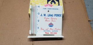 Vintage Rain Gauge Recorder J.  W.  Pence Standard Oil Watseka Il