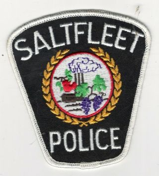 Saltfleet Police Dept.  Shoulder Patch - Ontario - Canada - Obsolete Dept.