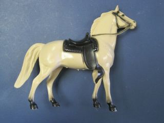 Vintage Hartland Plastics Horse W Molded Saddle 1