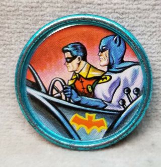 Vintage Batman And Robin Metal Disc Batcoin Coin 4.
