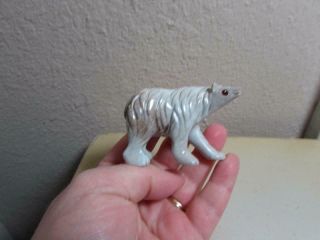Polar Bear,  Hand Carved Marble From Andes Of Peru,  Multi Hued Stone Bear,  Unique