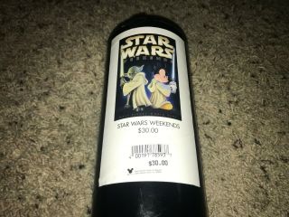 Disney Mickey Mouse Yoda 2003 Star Wars Weekends Poster With Tube