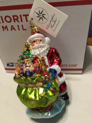 2001 Christopher Radko Christmas Ornament Deluxe Delivery 01 - Cb - 6 Signed