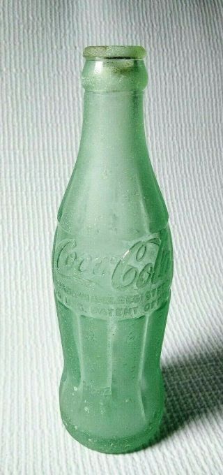 Vintage Coca Cola 6 Ounce Bottle Stamped Atlantic City N.  J.