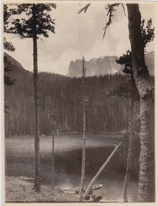 Fern Lake Rocky Mountain National Park Vintage Rare Classic Iconic 1925 Photo