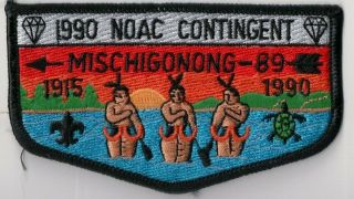 Bsa,  Mischigonong Lodge 89 S - 15,  1990,  Lake Huron Area Council,  Michigan Mi