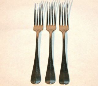3 Wmf Cromargan Germany Marlow Dinner Forks Stainless Steel Flatware