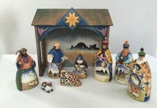 Jim Shore 10 Piece Nativity Set With Boxes