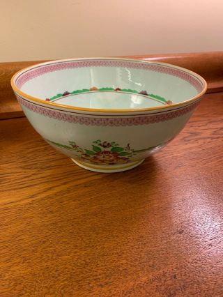 Very Rare Antique Vintage Calyxware Carolynn 10” Hand Painted Mixing Batter Bowl