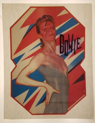 Vintage Iron On T - Shirt Transfer: David Bowie Aladdin Sane 1976