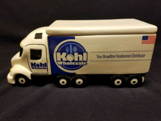Kohl Ceramic Semi Truck Cookie Jar