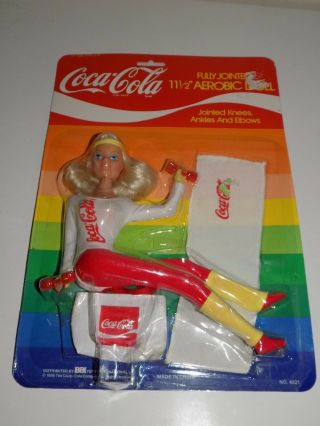 Vintage Coca Cola Barbie Type Aerobic Doll Coke Exercise 2