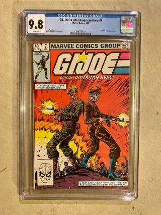 G.  I.  Joe 7 - Oktober Guard Appearance - Cgc 9.  8 - Marvel Comics 1/83