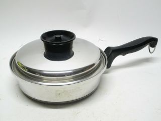 Chefs Ware By Towncraft T304 Stainless Steel 8 1/2  Frying Pan Skillet With Lid