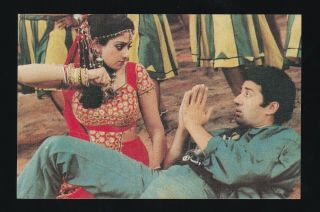 Sridevi,  Sri Devi & Sunny Deol Bollywood Postcard (fine Pc 47)