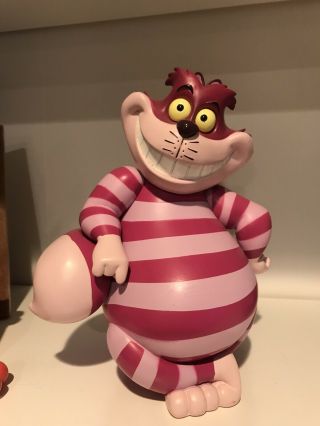 Disney Parks Alice In Wonderland Cheshire Cat Light Up Figure Removable Head