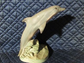 Collectible Vintage Universal Statuary 1794 820 Dolphin 9.  25 " Statue Figure