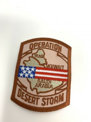 Operation Desert Storm Gulf War Saudi Iraq Kuwait Embroidered Patch 3 Inches