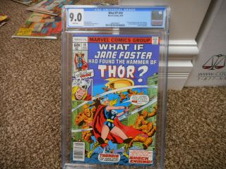 What If 10 Cgc 9.  0 1st Appearance Of Jane Foster As Thor Marvel 1978 White Pgs