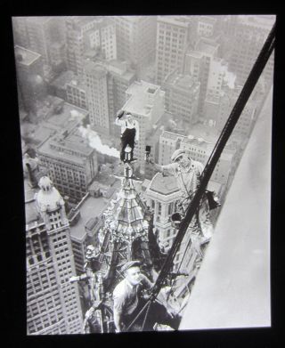 8x10 B&w Photo Of The Woolworth Building Under Construction In 1926,  Ny City