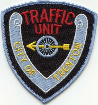 Trenton Jersey Nj Motorcycle Traffic Police Patch