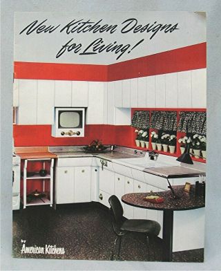 Vintage Advertising Brochure American Kitchens 1950 