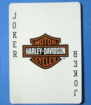 Harley Davidson 2002 Single Swap Playing Card Joker - 1 card 2